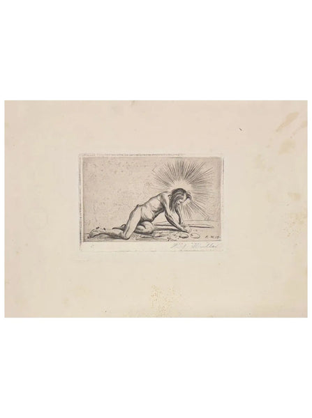 Richard Müller, Etching of a Pilgrim (1919)