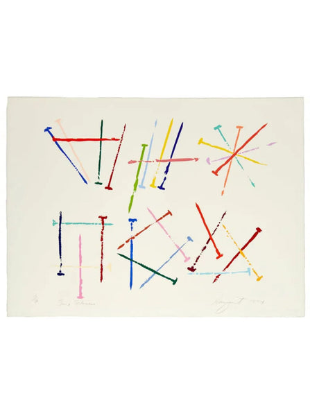 James Rosenquist, "Time Flowers" from the Series "Nails" (1974)